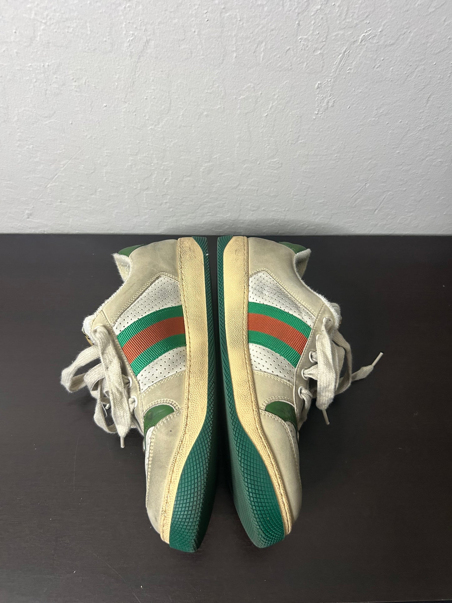 Gucci White Leather Screener