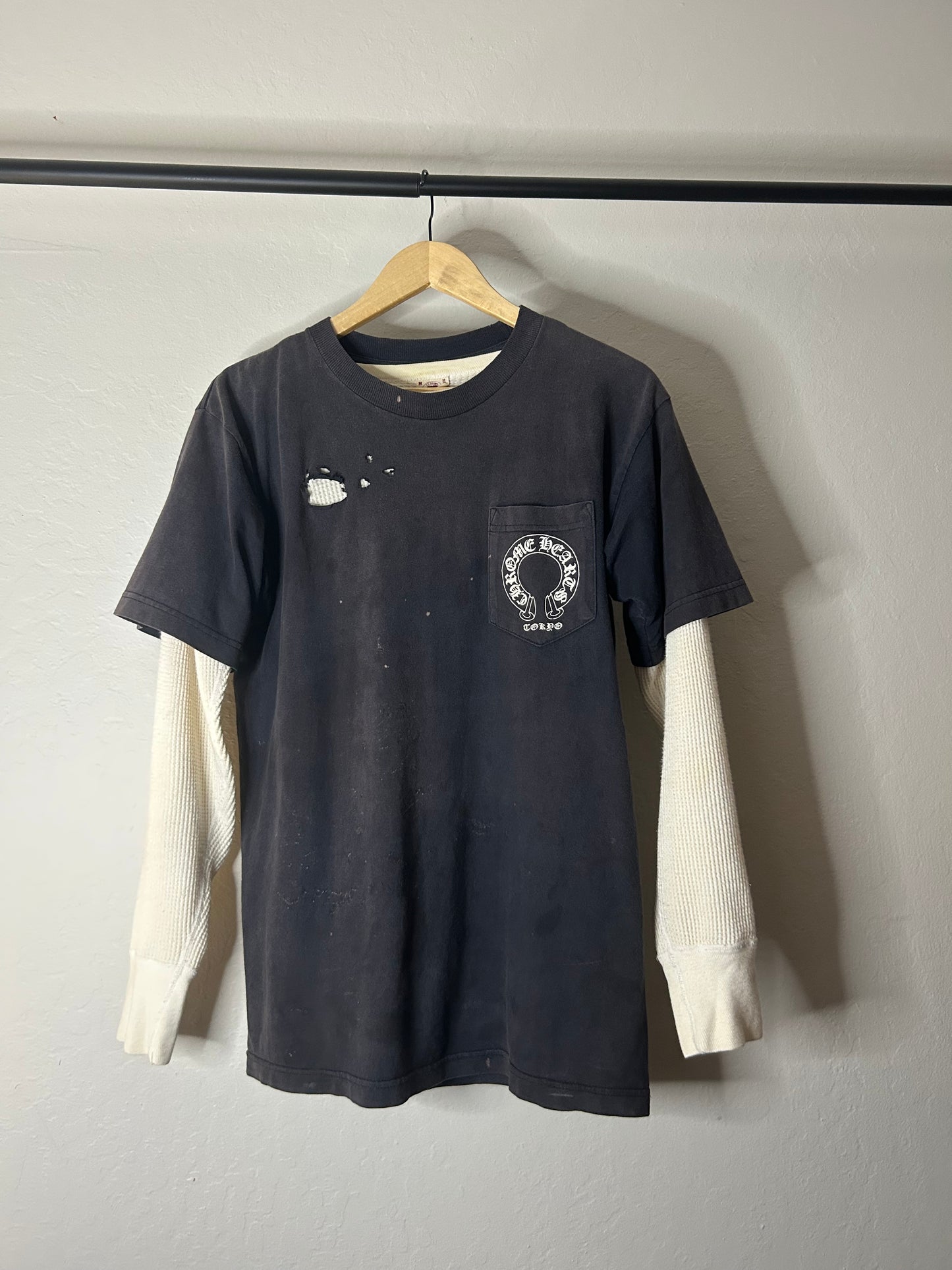 Chrome Hearts Vintage Thrashed Tokyo Pocket Tee
