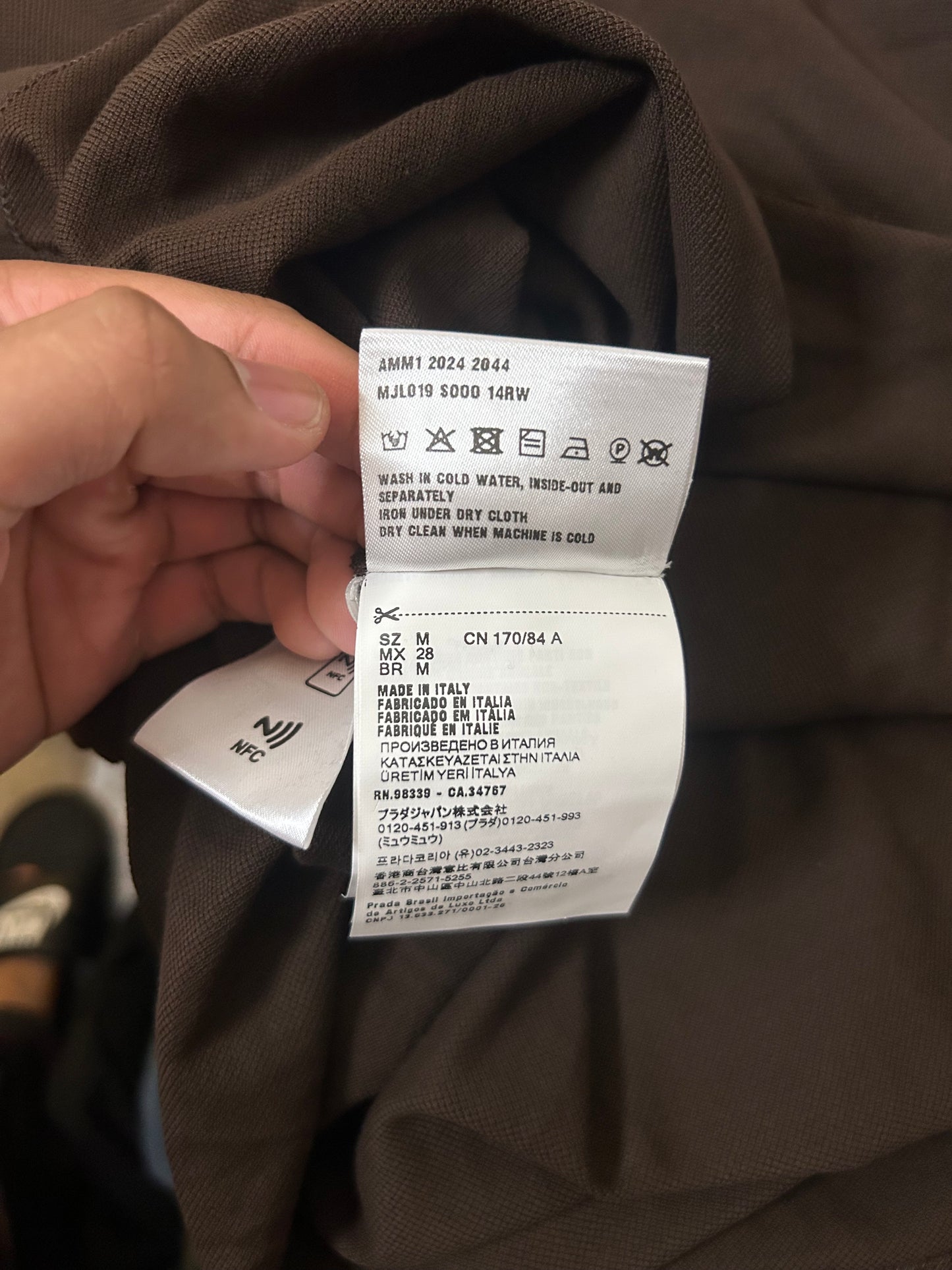 Miu Miu Brown Polo Longsleeve
