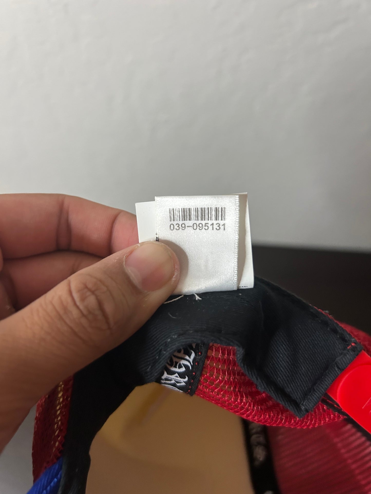 Chrome Hearts Red White and Blue CH Trucker Hat