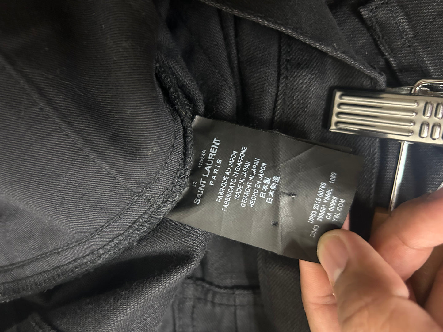 Saint Laurent D02 Black Wax Denim