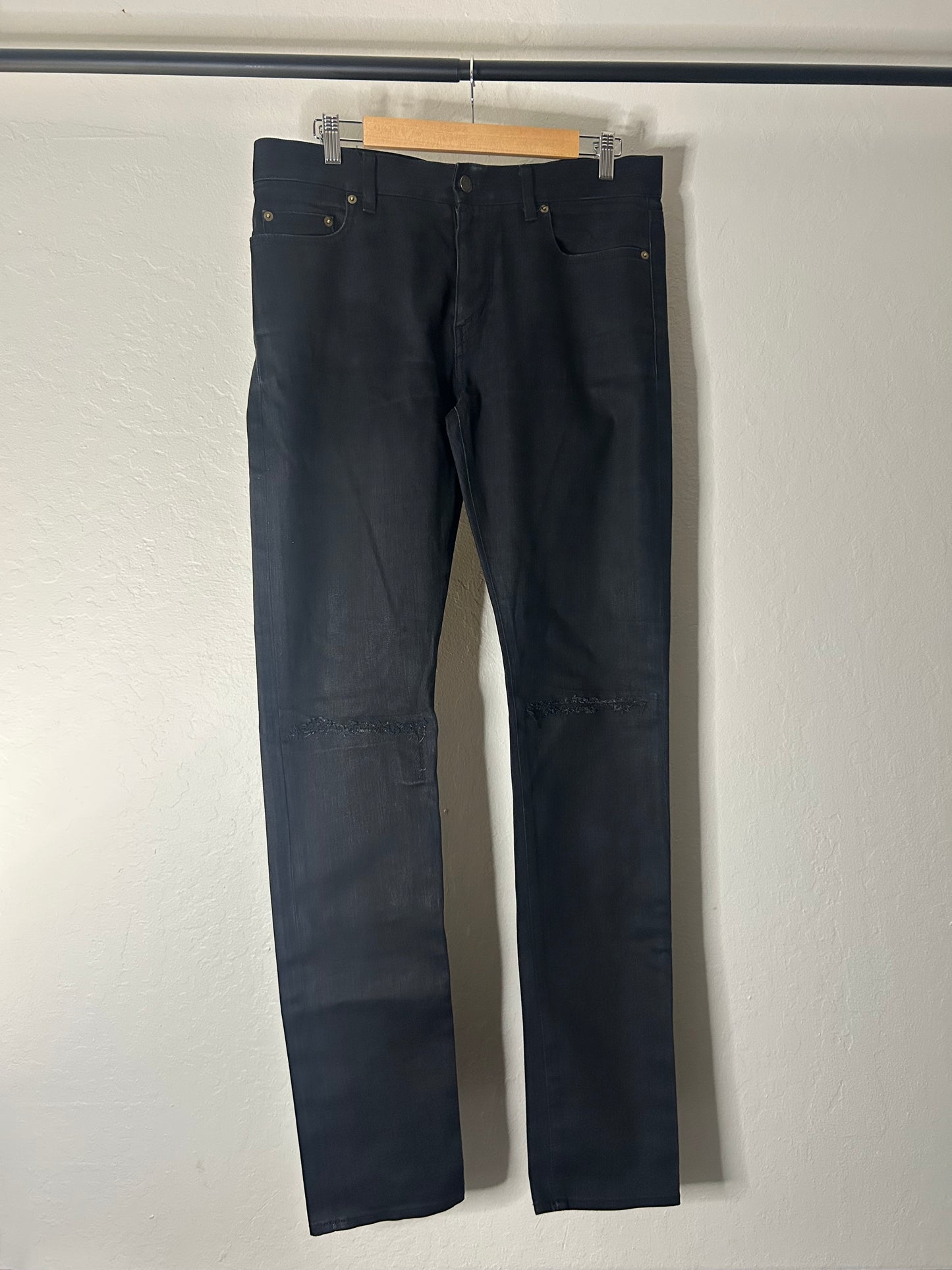 Saint Laurent D02 Black Wax Denim