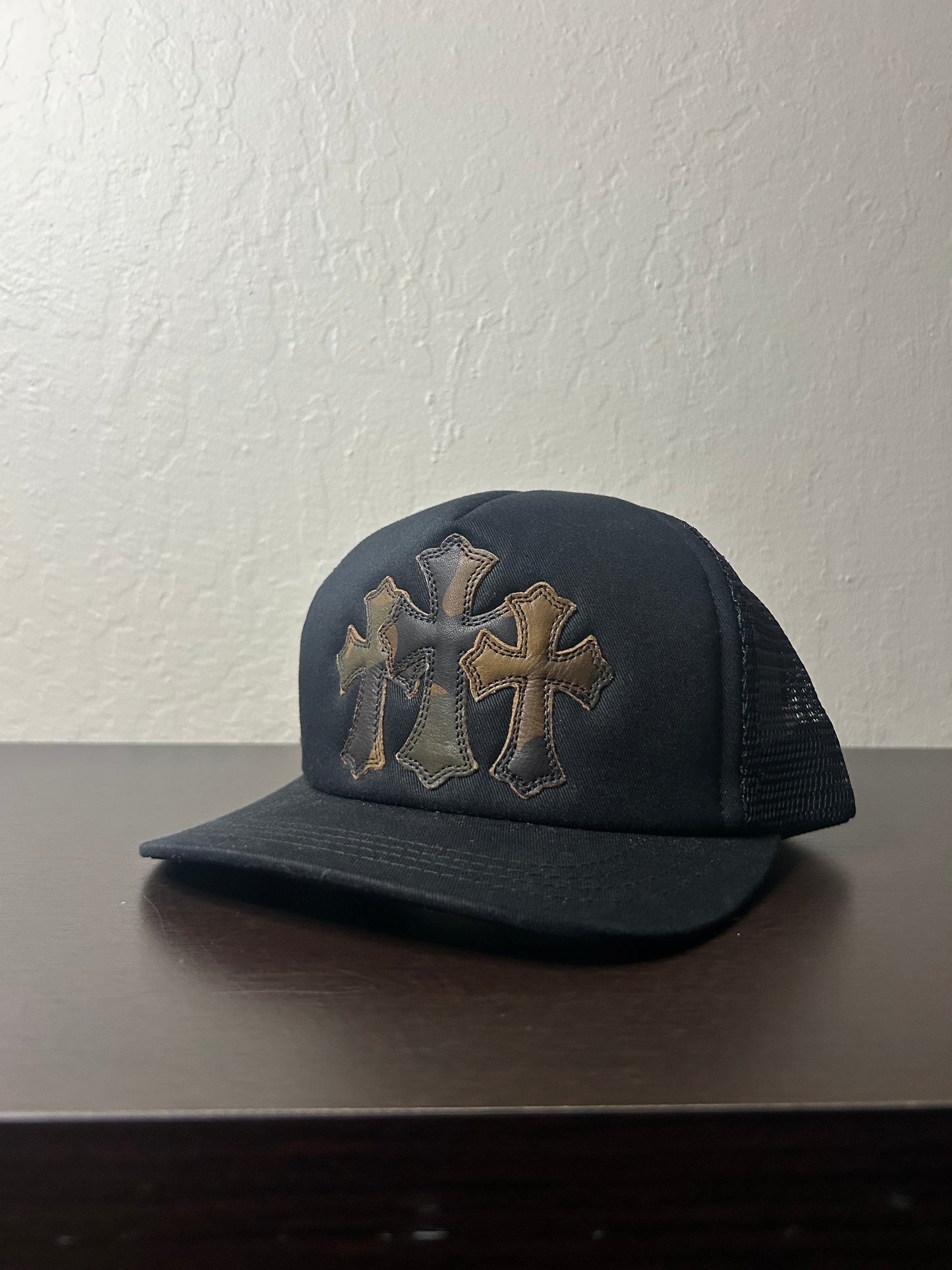 Chrome Hearts Camo Triple Cross Hat