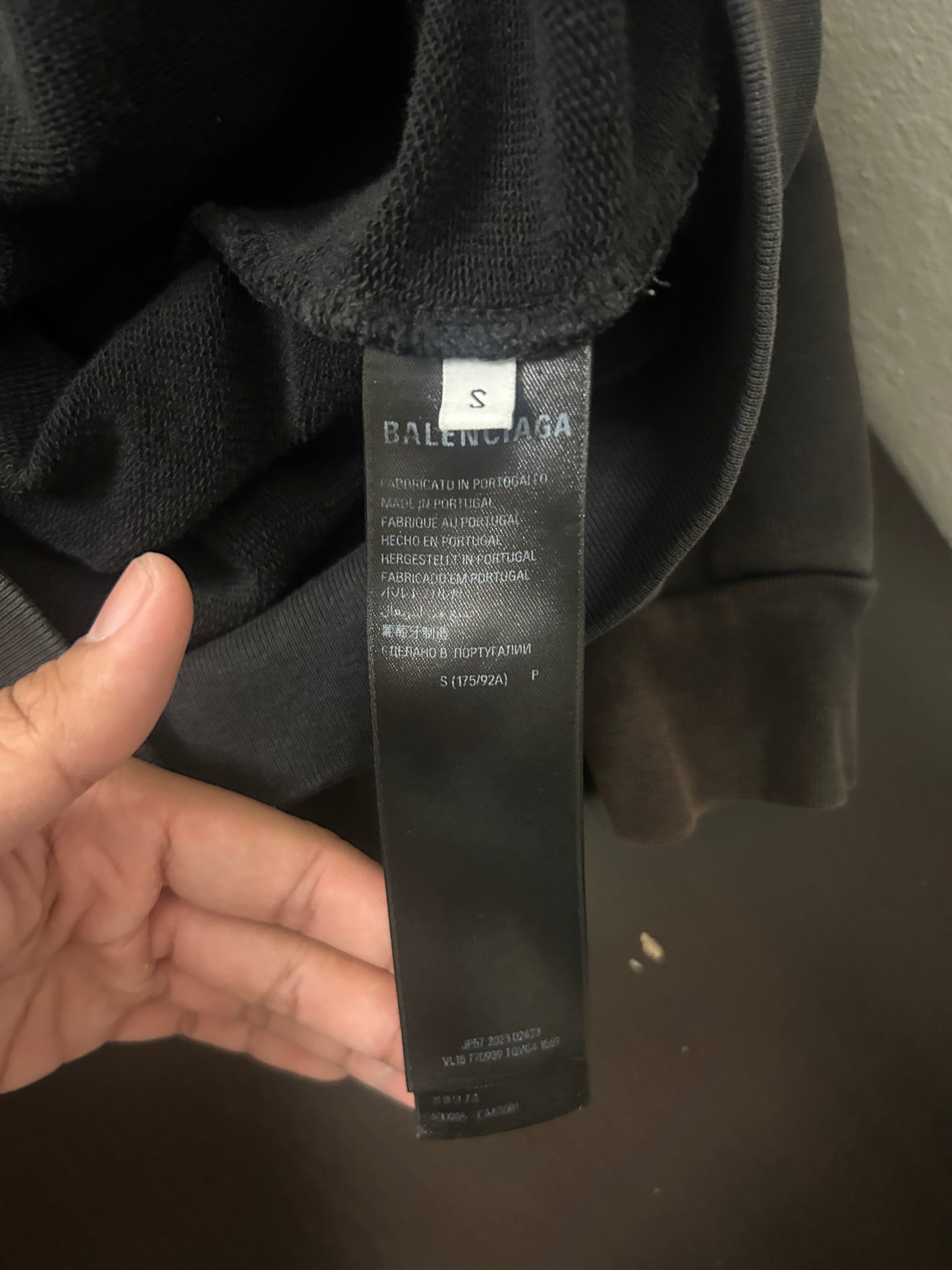 Balenciaga Erewhon Black Zip up Hoodie