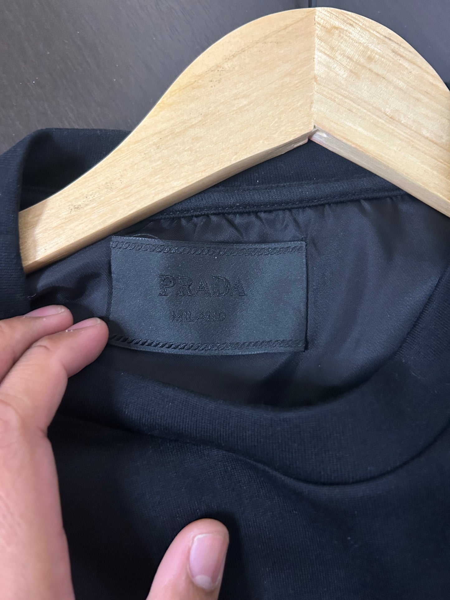 Prada Triangle Logo Crewneck