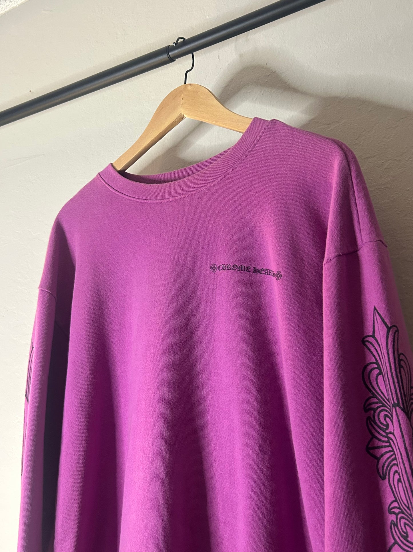 Chrome Hearts Matty Boy Purple Web Crewneck