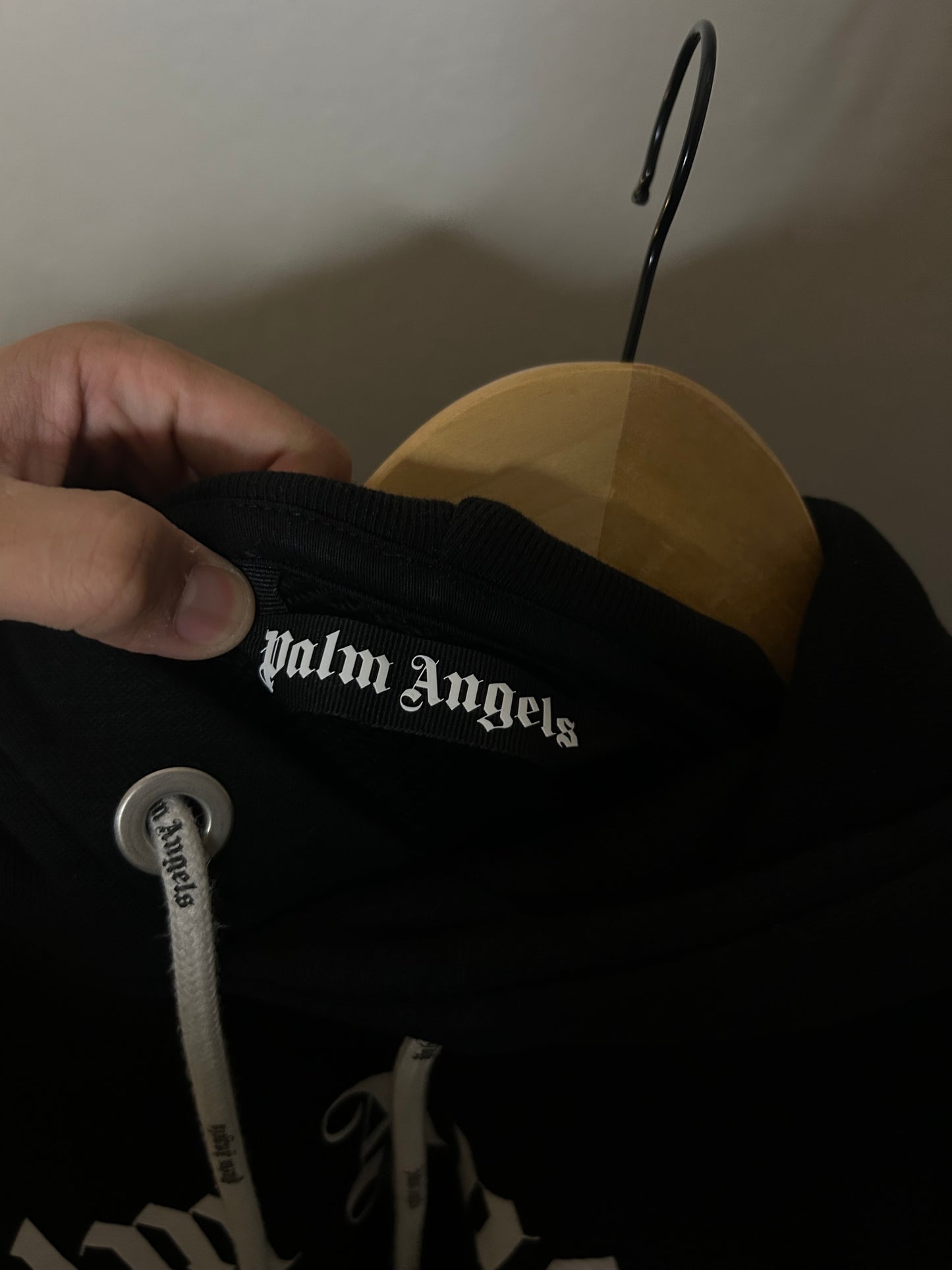 Palm Angels Curved Logo Hoodie