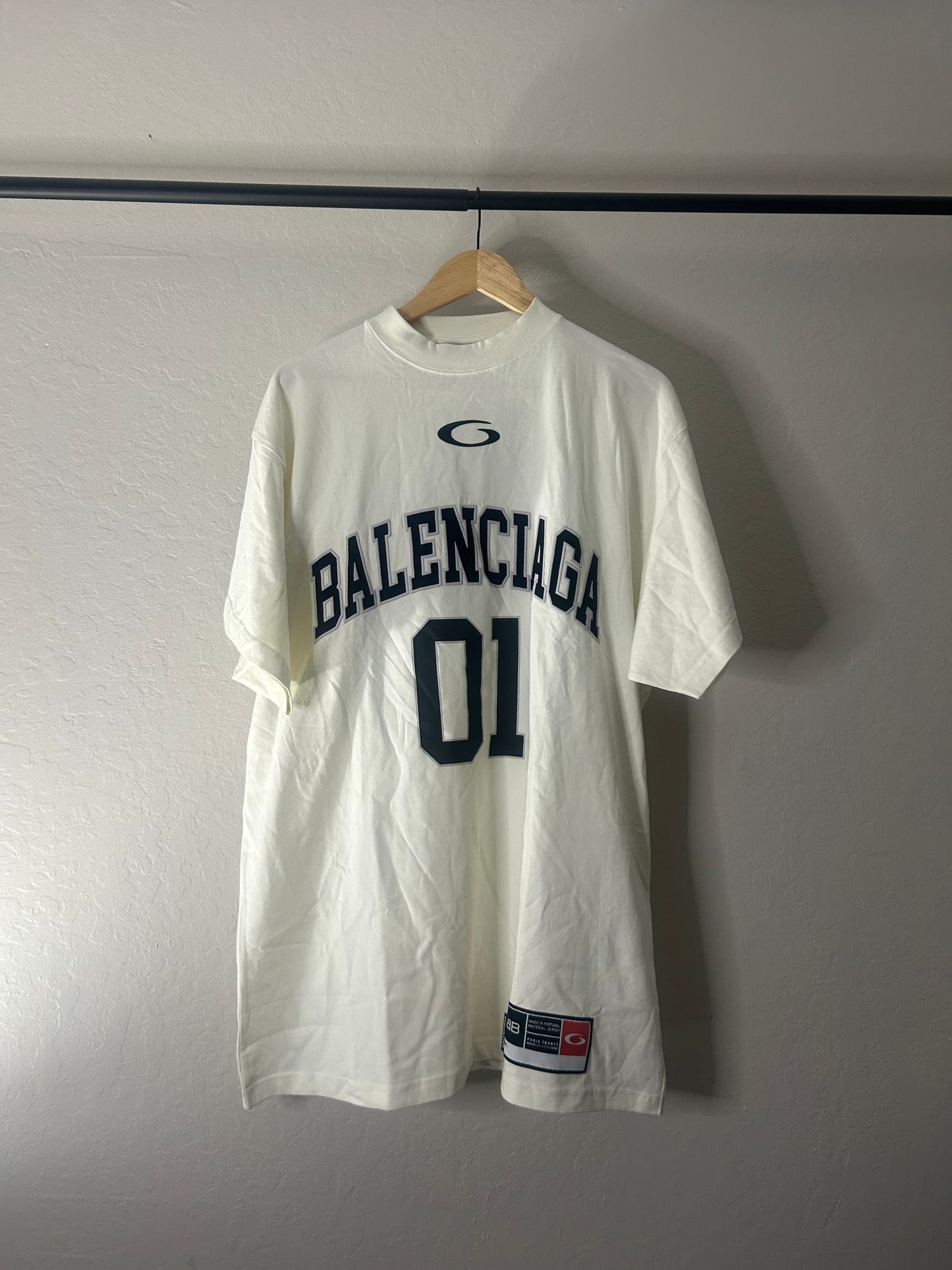Balenciaga White Basketball Tee