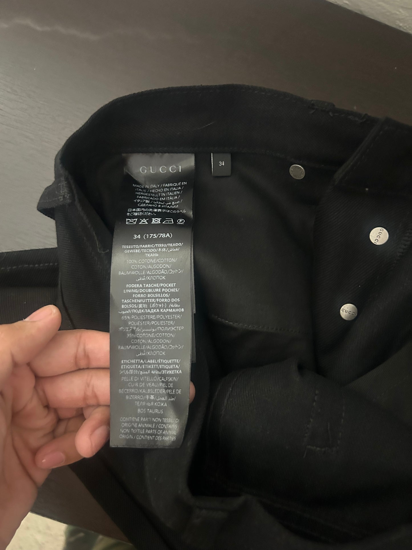 Gucci Demna Black Horsebit Jeans