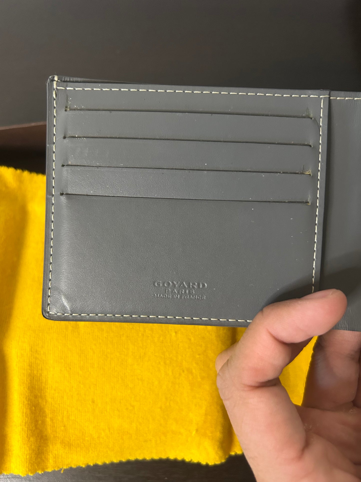 Goyard Grey Bi Fold Wallet