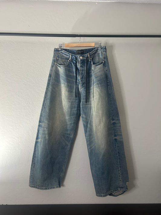 Balenciaga Baggy Drawstring Jeans