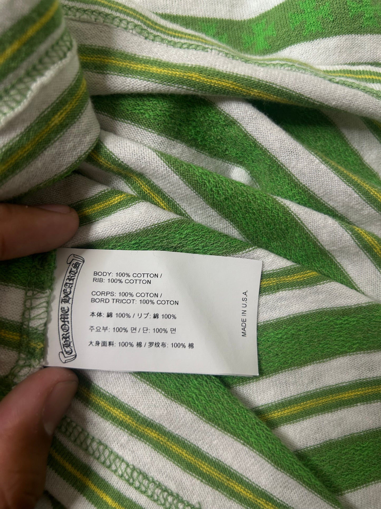 Chrome Hearts Green Rugby Polo