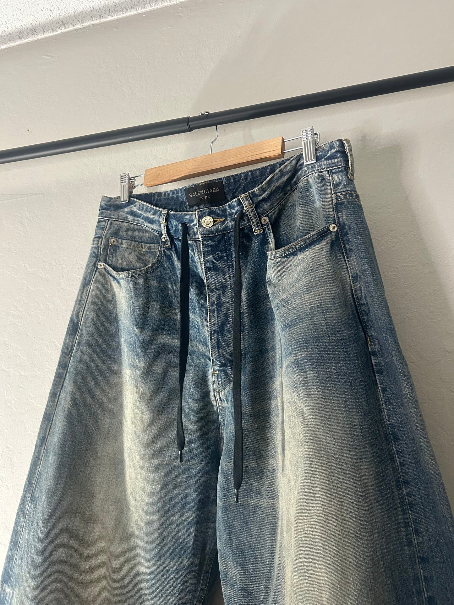 Balenciaga Baggy Drawstring Jeans