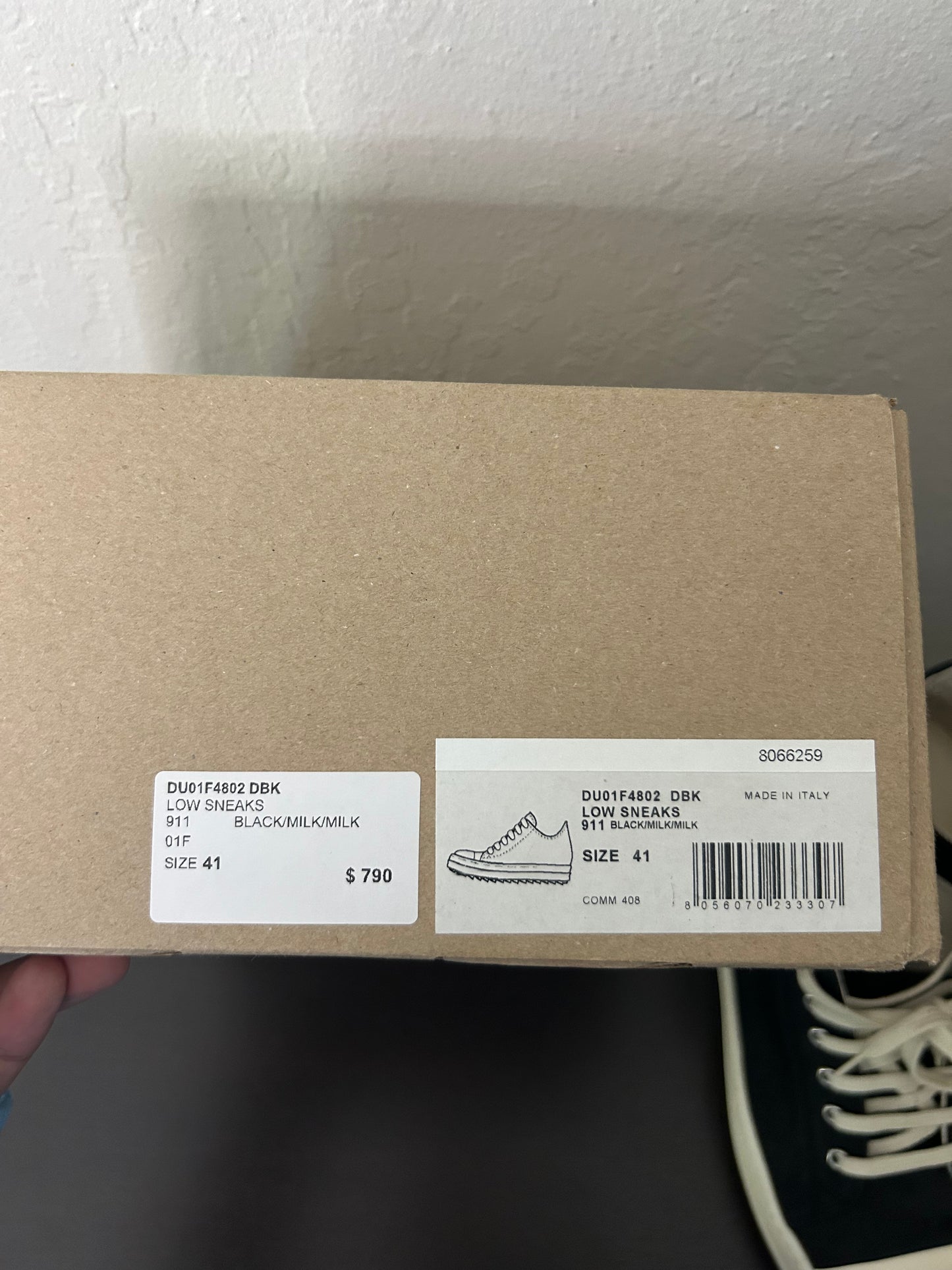 Rick Owens DRKSHDW Canvas Ramones