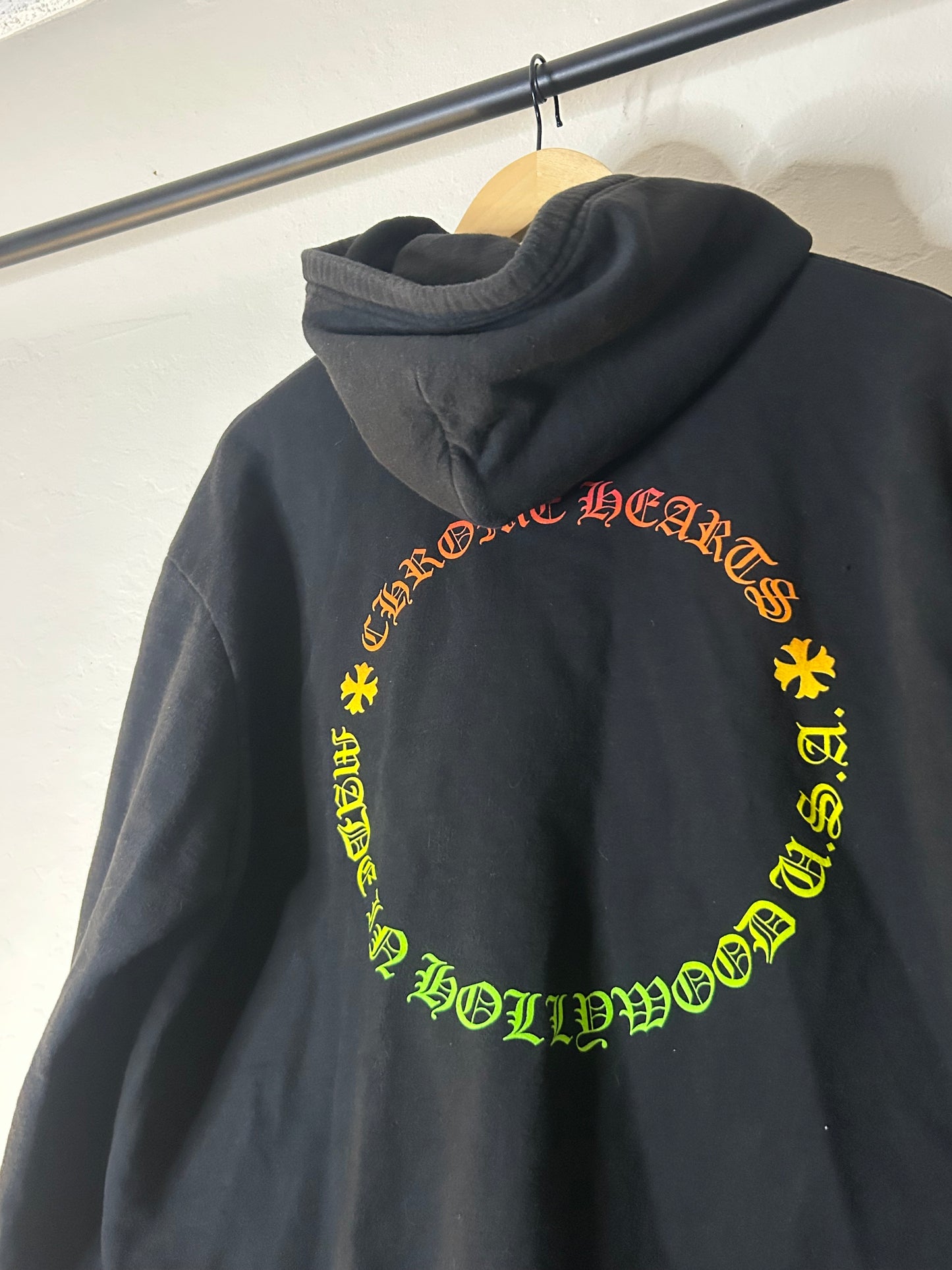 Chrome Hearts Gradient Floral Zip Up Hoodie