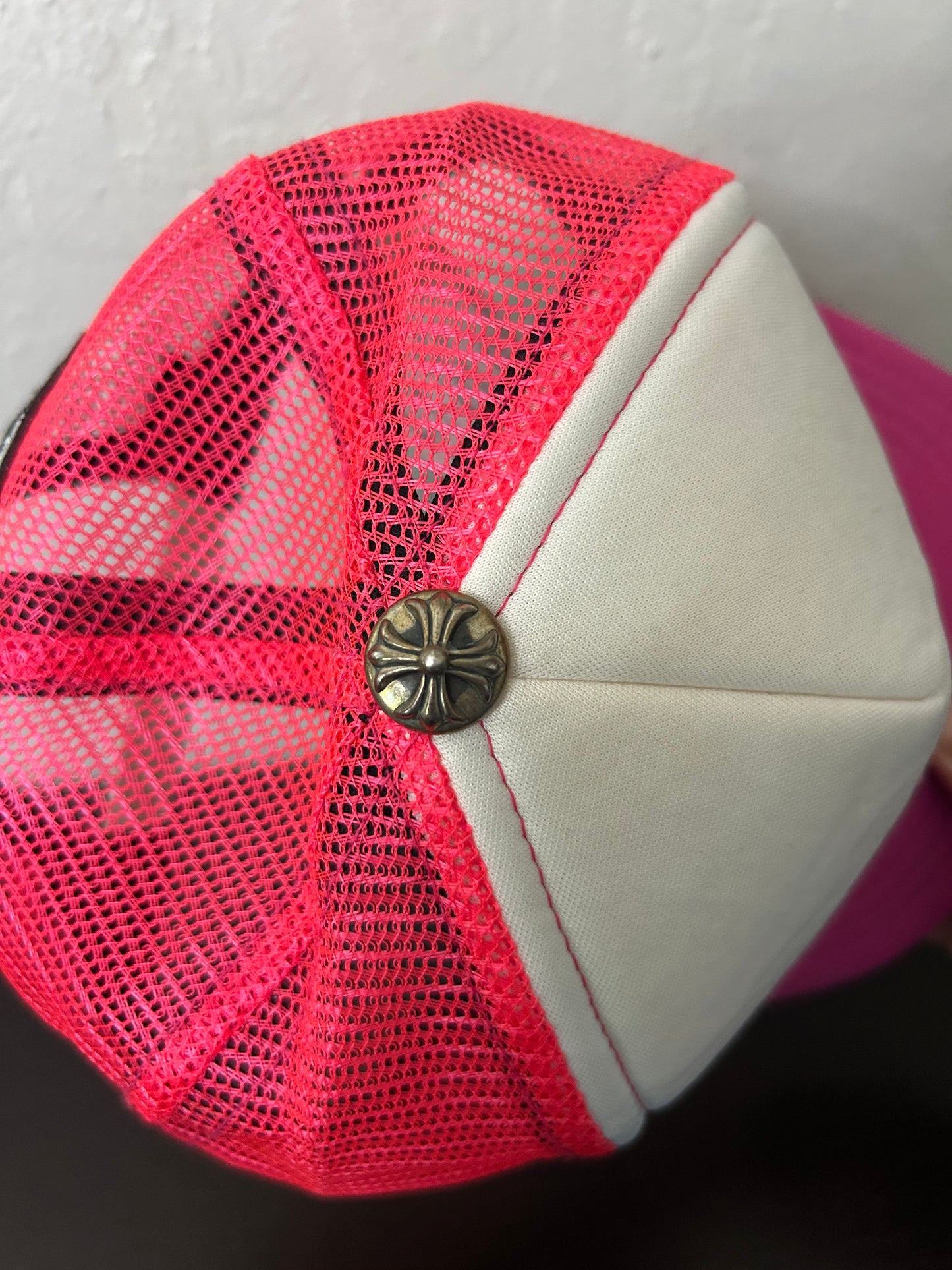 Chrome Hearts Pink Triple Cross Hat
