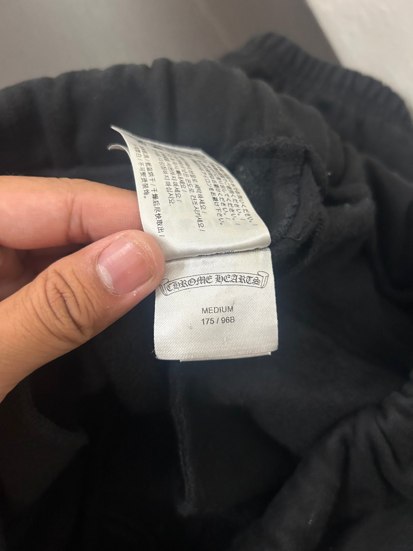 Chrome Hearts Black Scroll Sweatpants