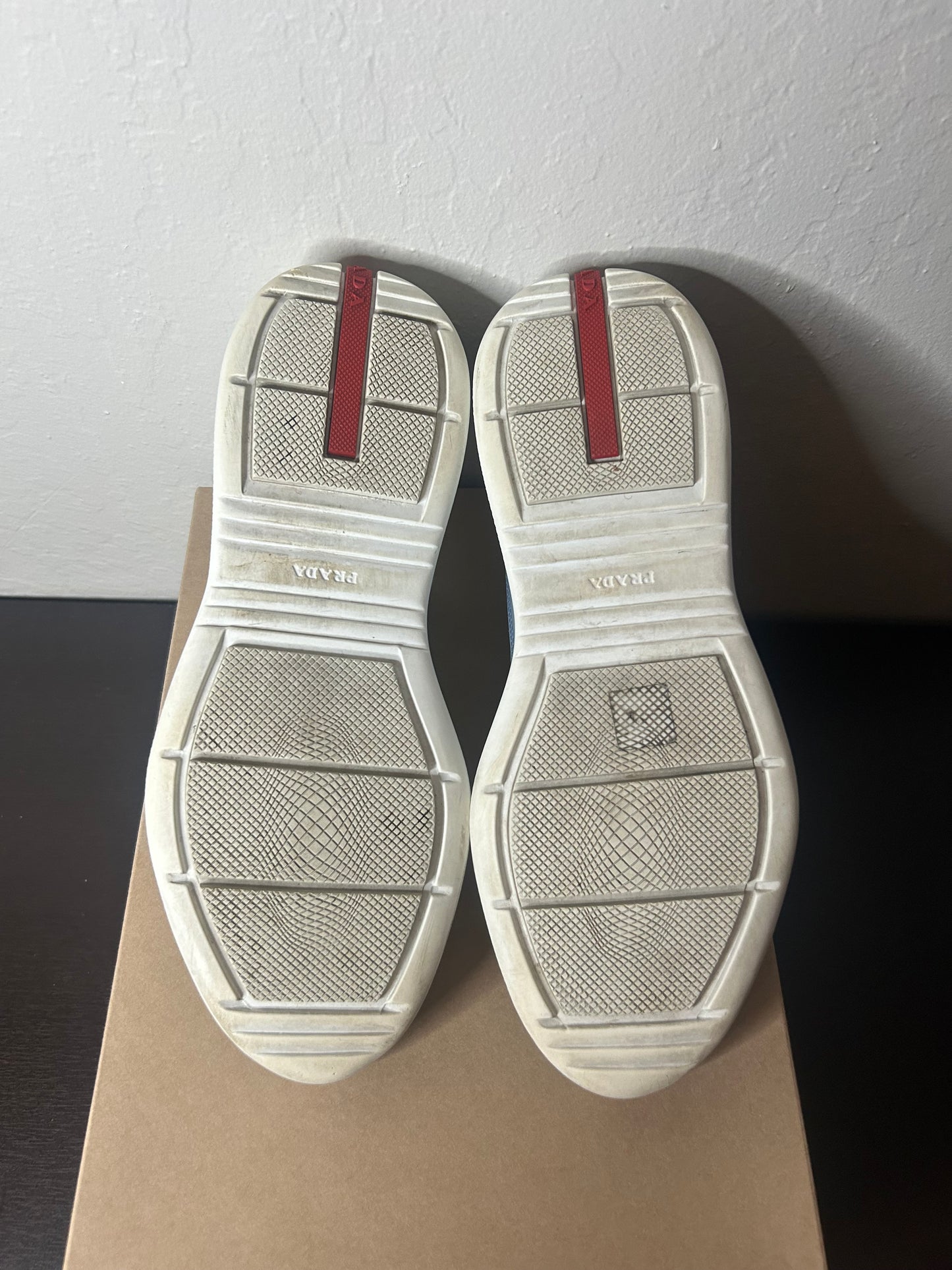 Prada American Cups Patent Baby Blue