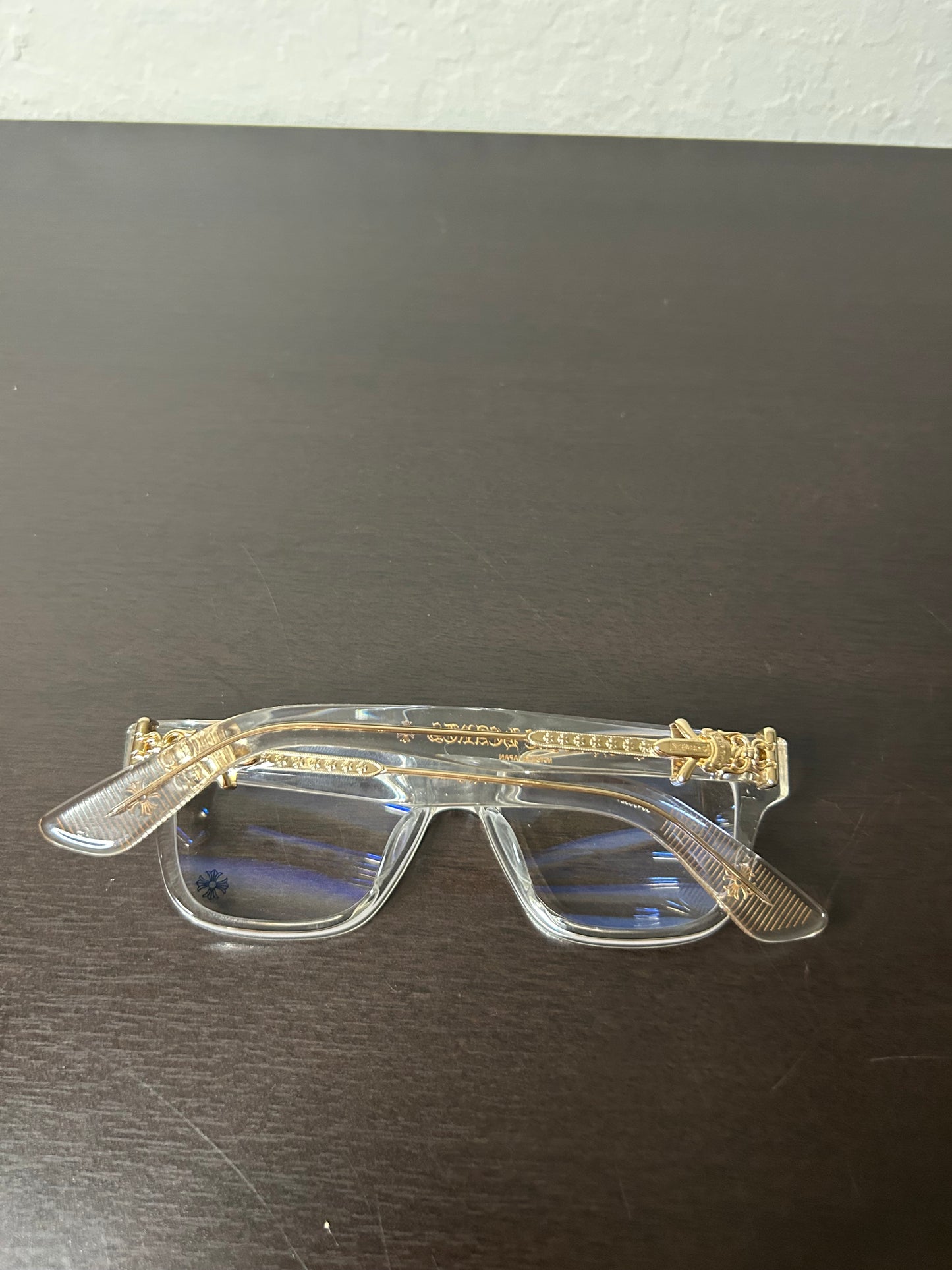 Chrome Hearts Vagillionaire II 22K Clear Glasses