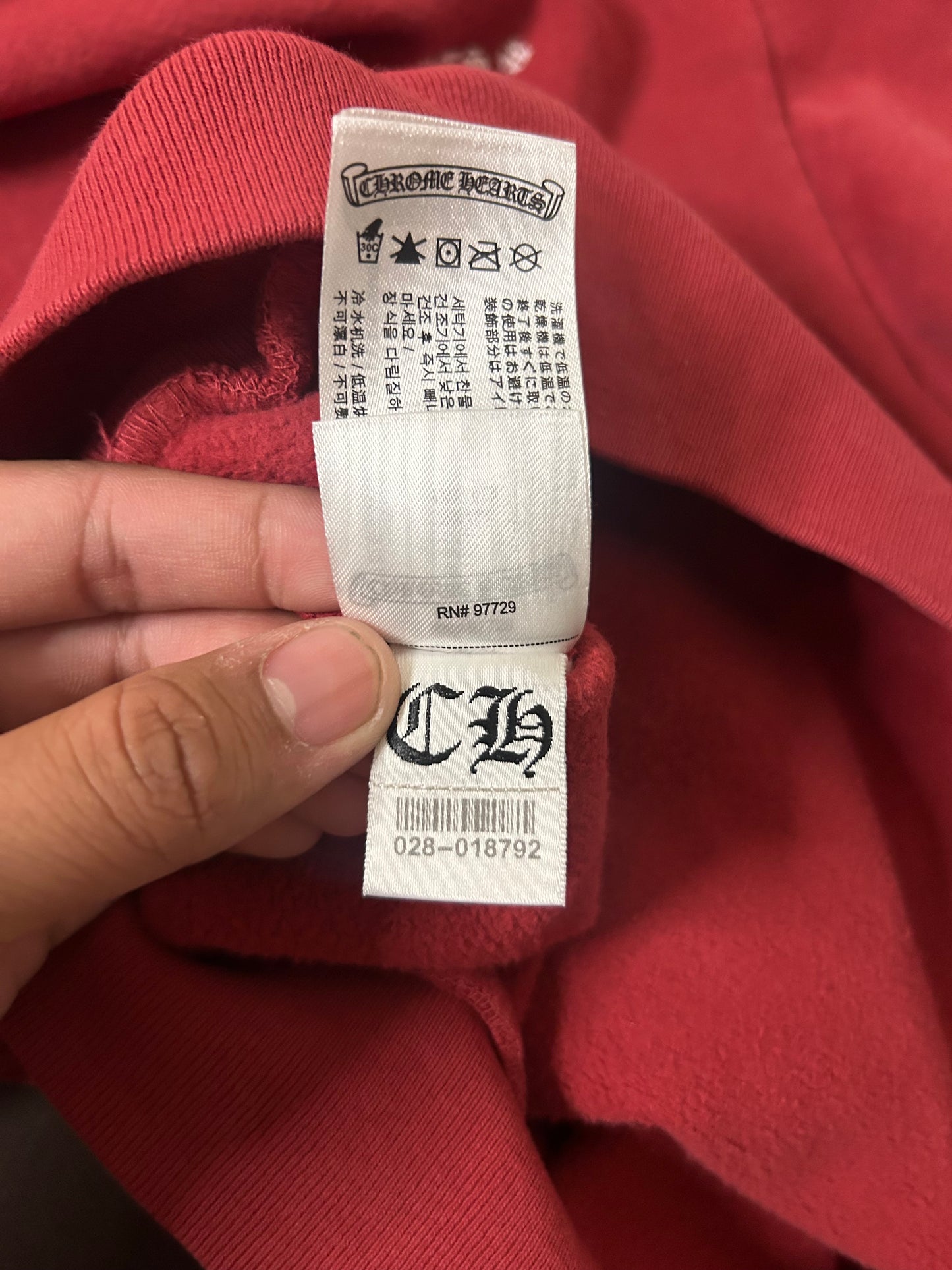 Chrome Hearts Drake CLB Red Hoodie