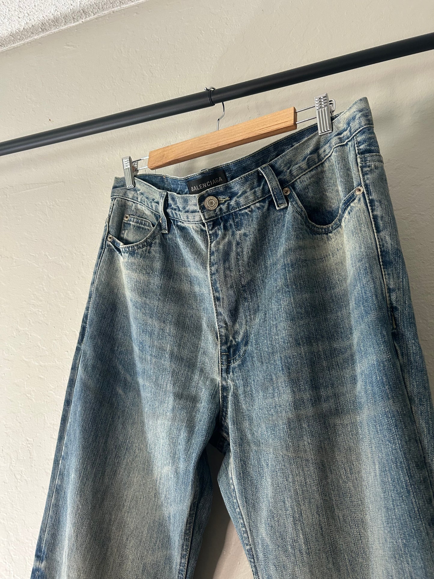Balenciaga Blue Flared Jeans