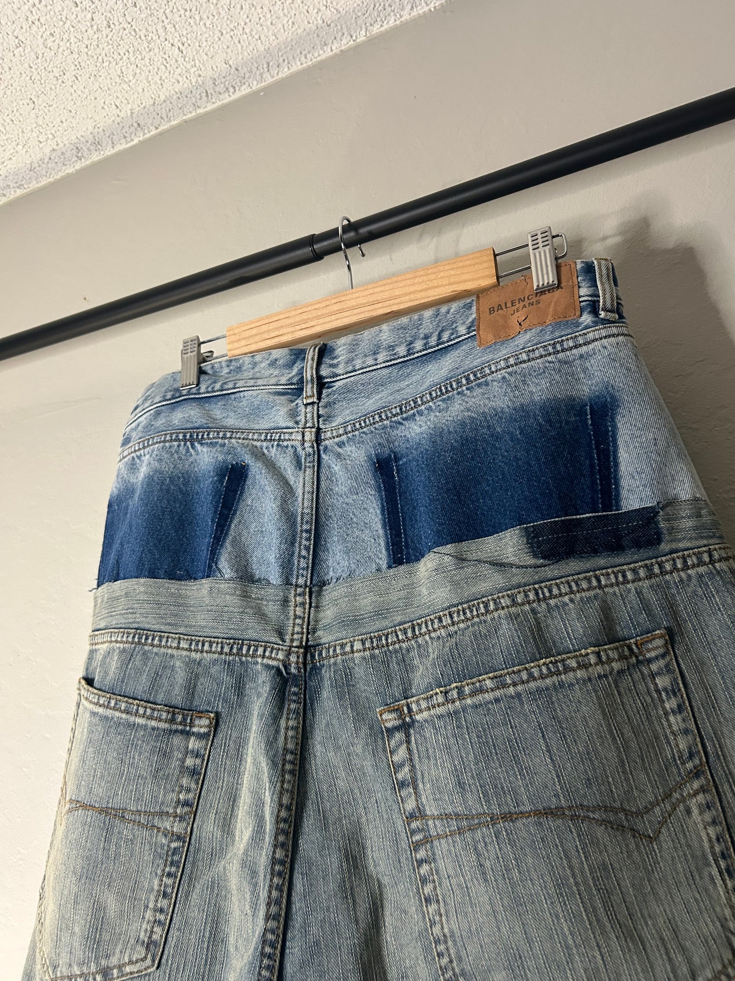 Balenciaga Double Waist Cut Up Denim