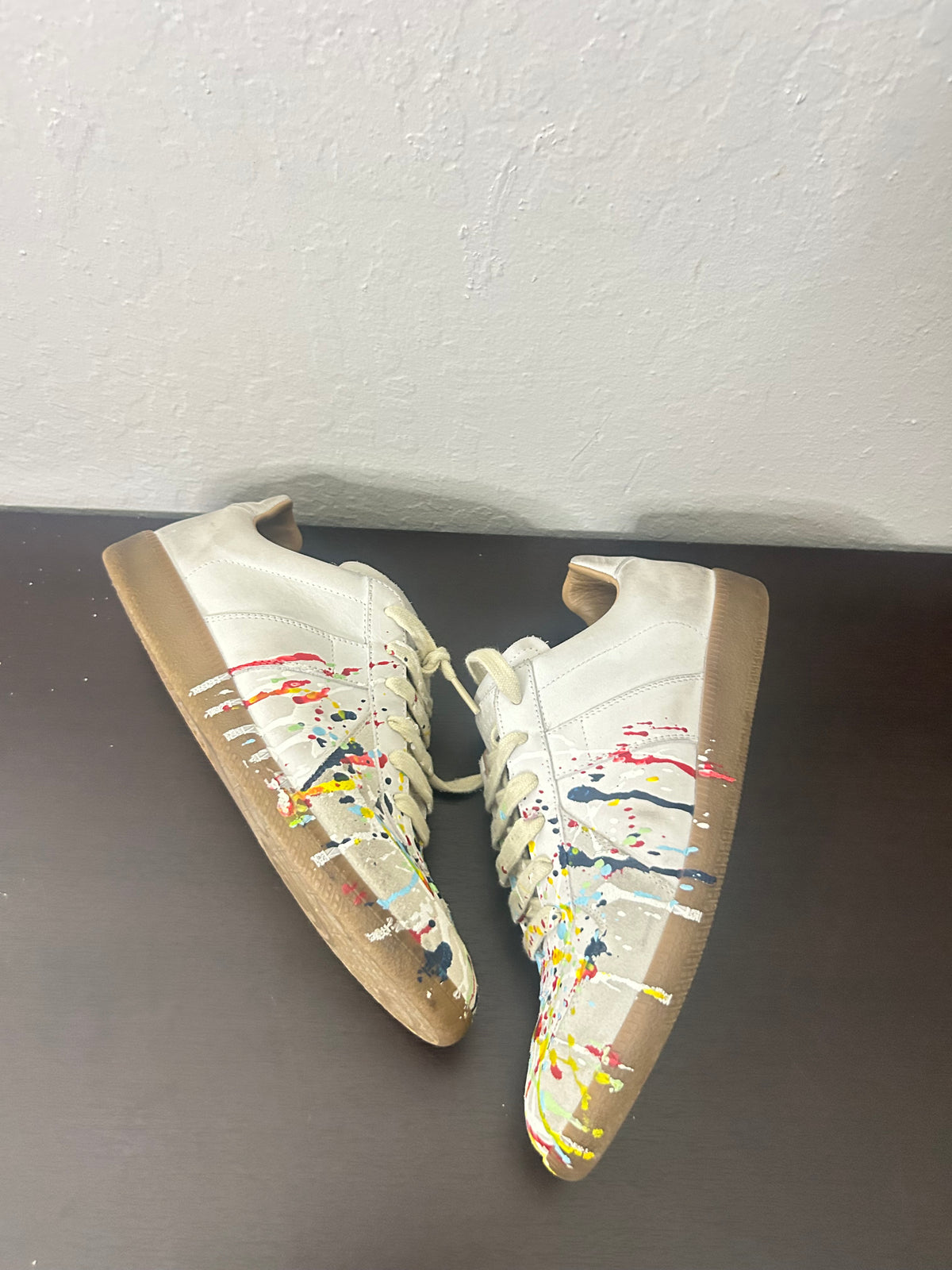 Maison Margiela White Paint Splatter Gats