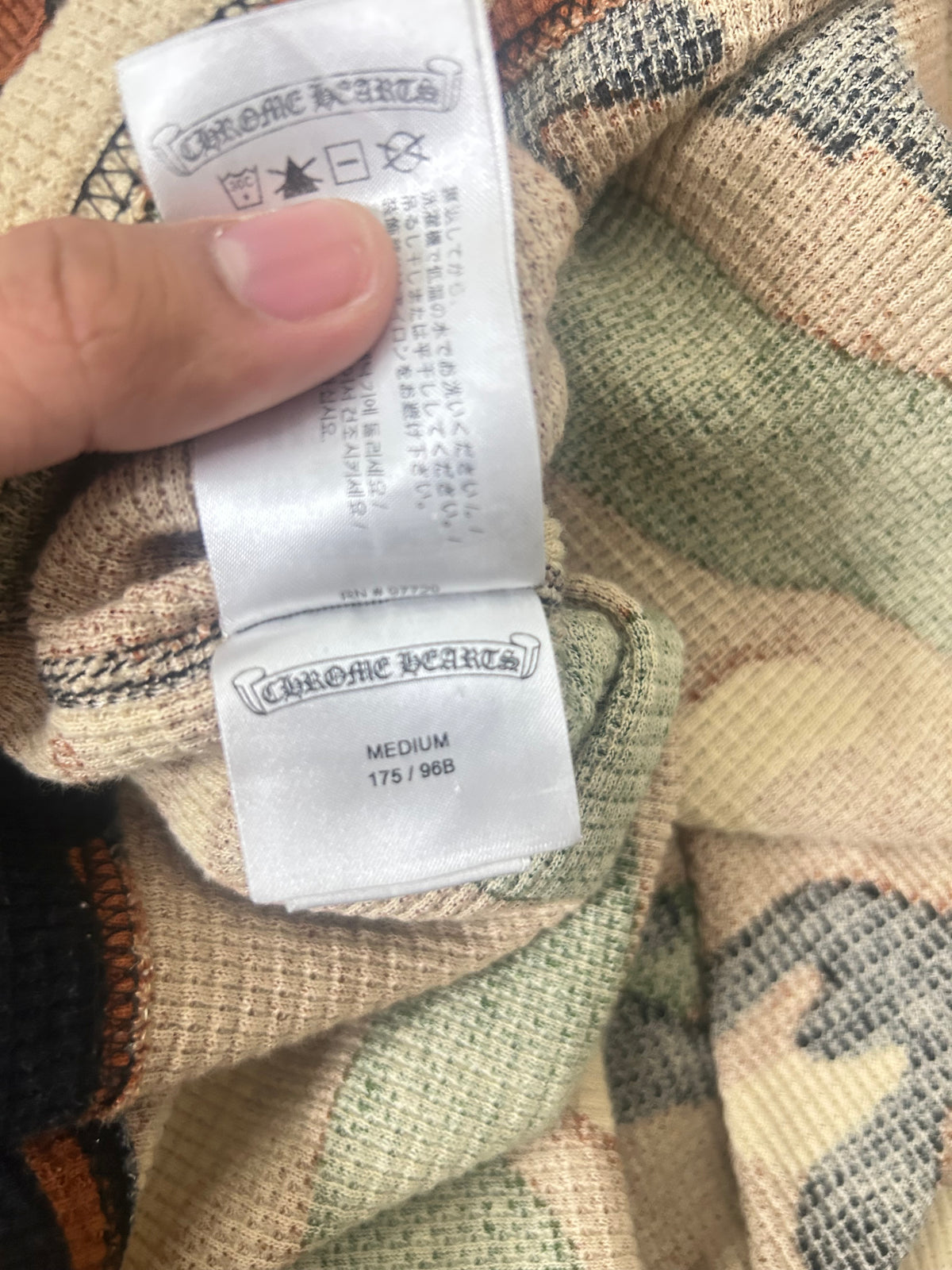 Chrome Hearts Matty Boy Camo Caution Thermal