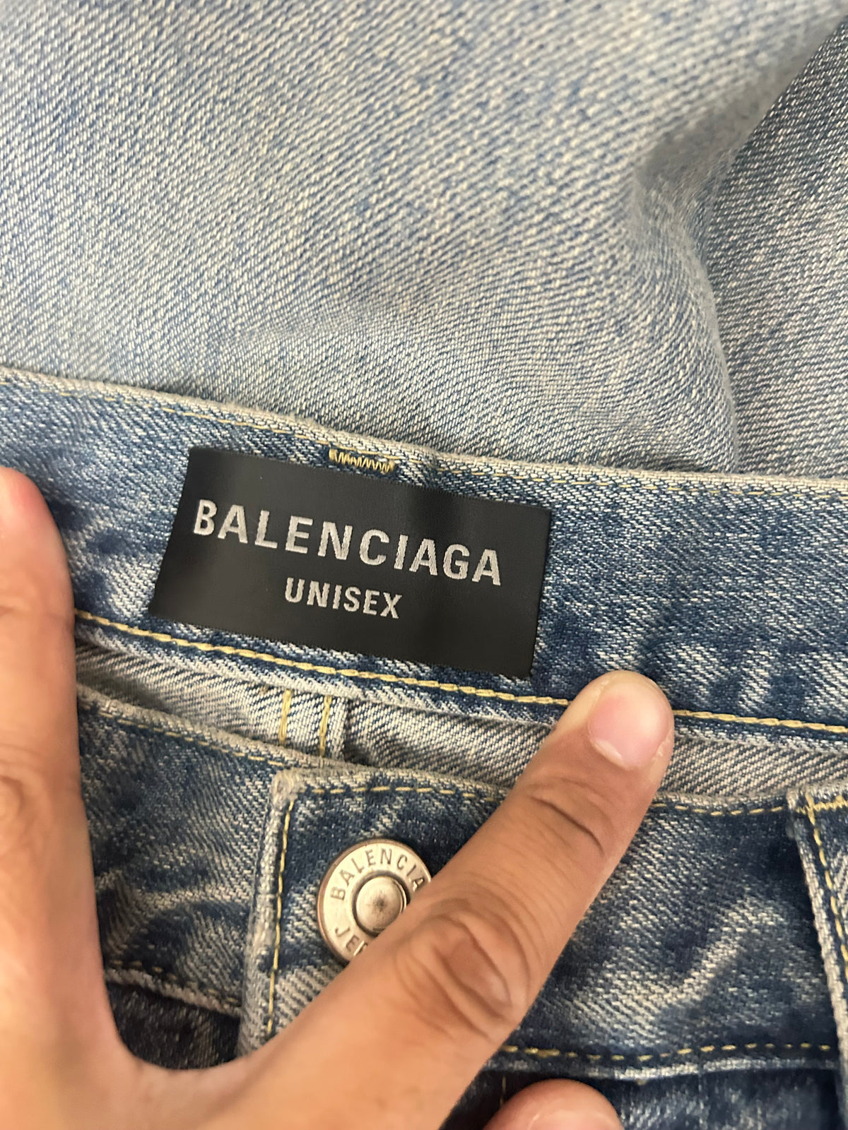 Balenciaga Blue Flared Heelbite Jeans