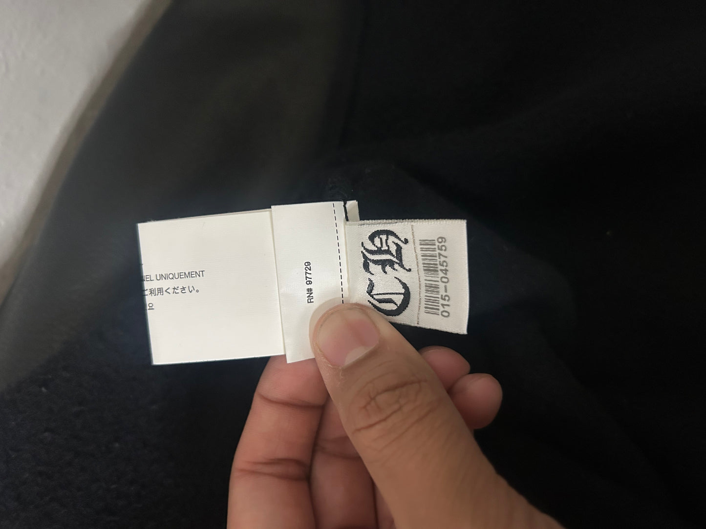 Chrome Hearts Black Triple Cross Leather Sweater