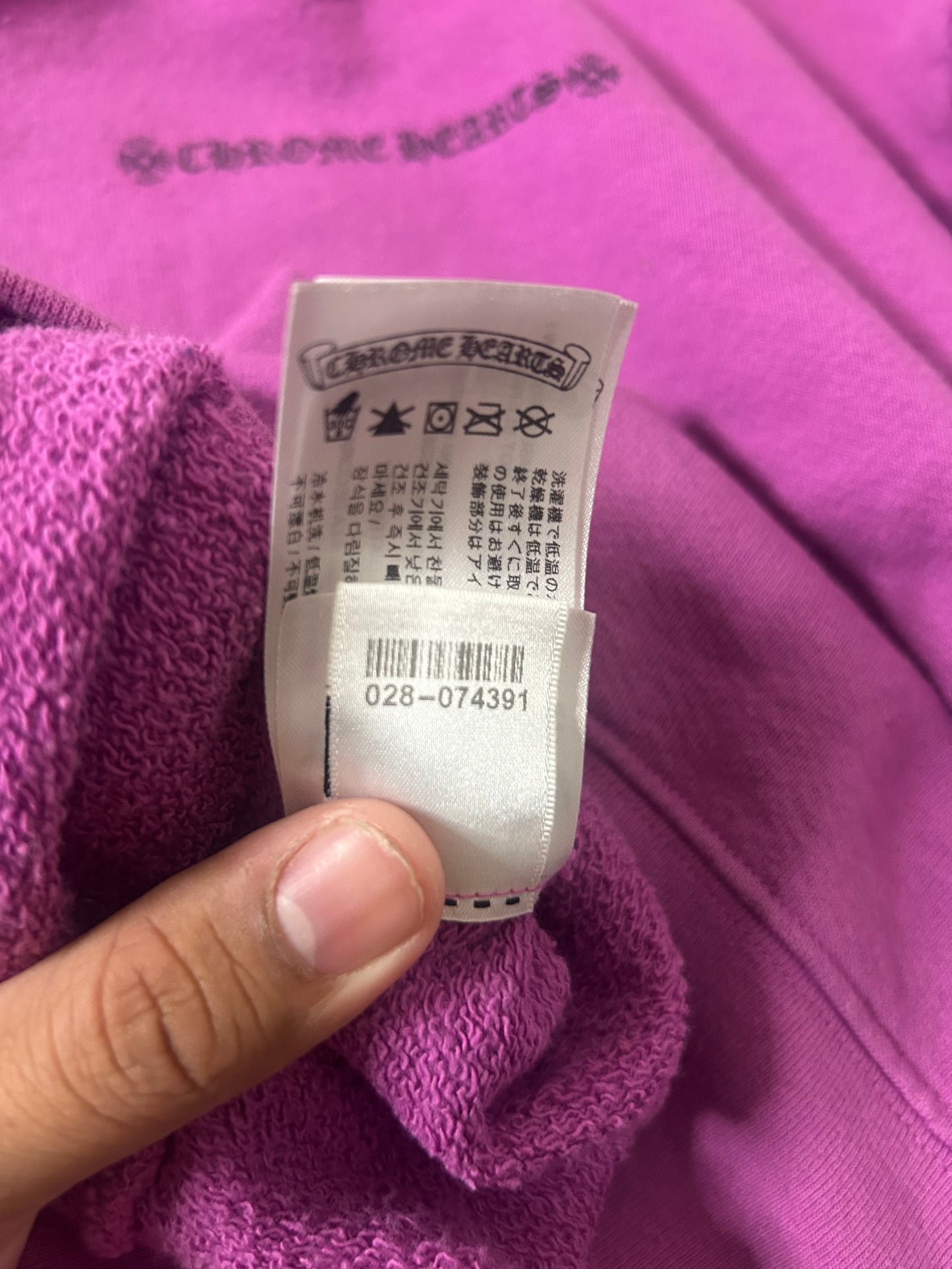 Chrome Hearts Matty Boy Purple Web Crewneck