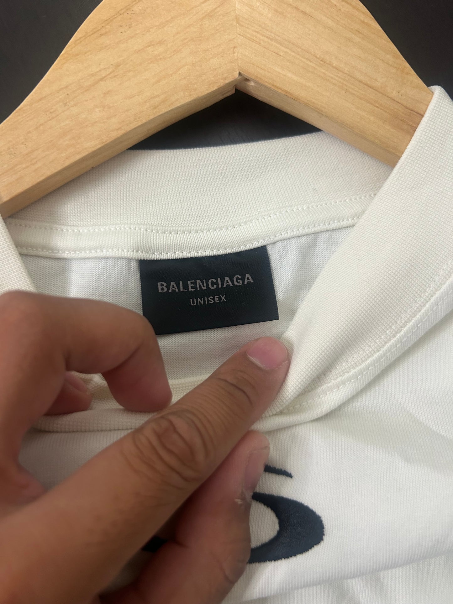 Balenciaga White Basketball Tee