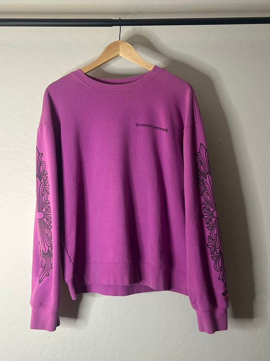 Chrome Hearts Matty Boy Purple Web Crewneck