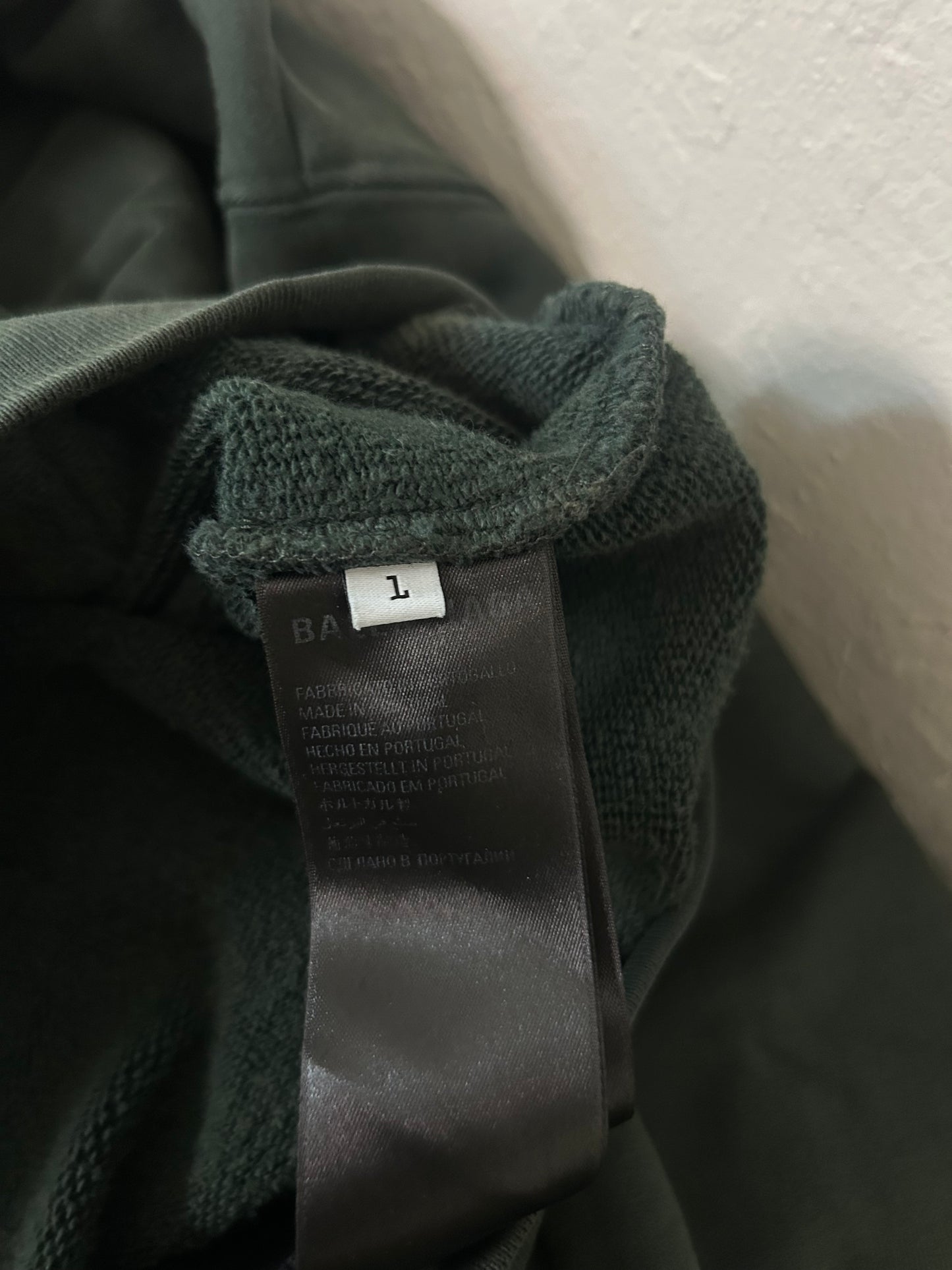 Balenciaga Adidas Green Embroidered Hoodie