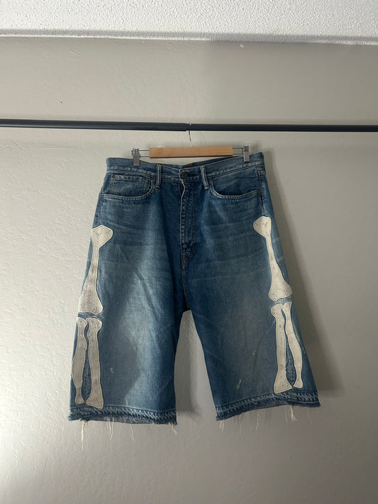 Kapital Blue Bone Shorts