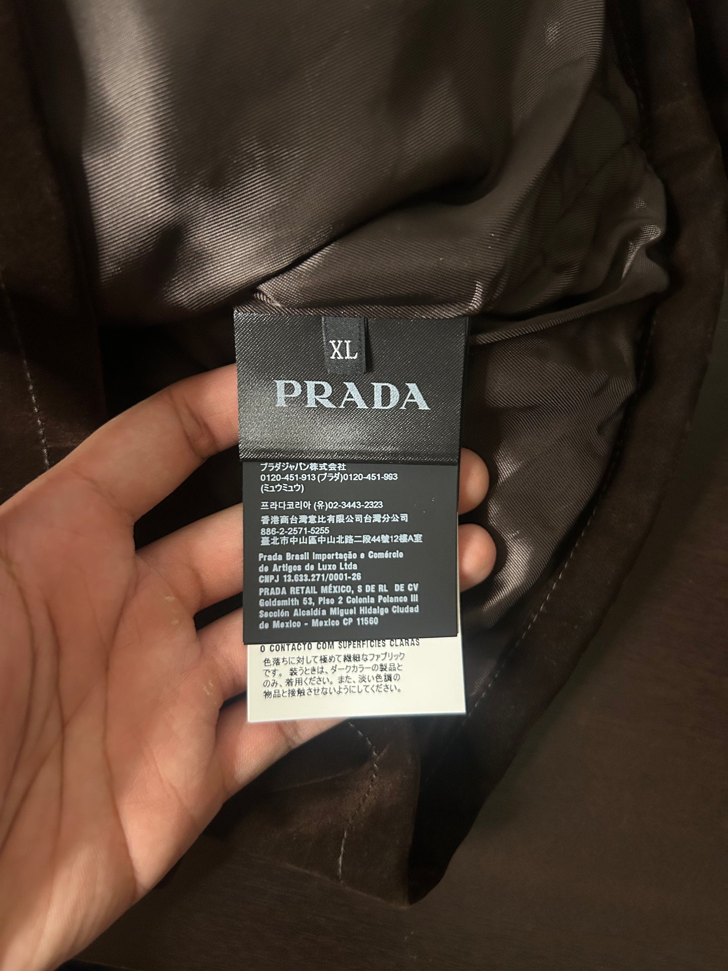 Prada Brown Velvet Work Jacket