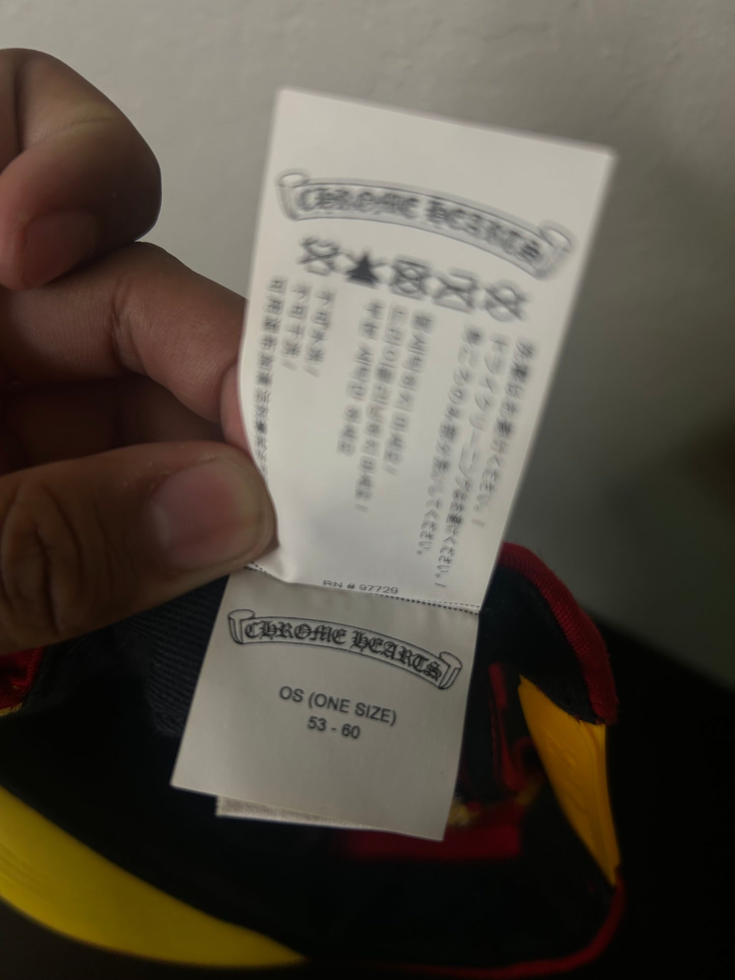 Chrome Hearts Red and Yellow Baseball Cap