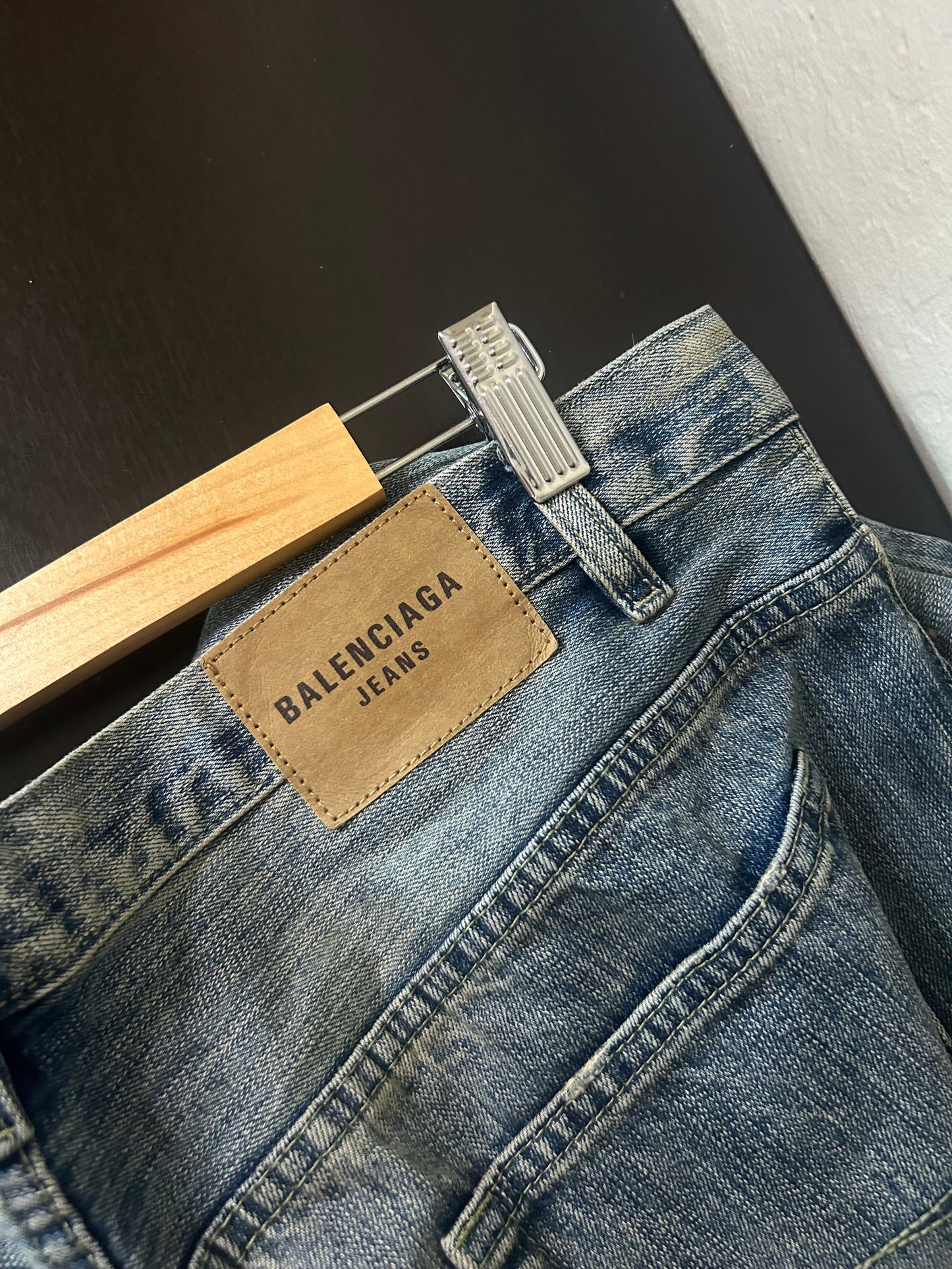 Balenciaga Blue Flared Heelbite Jeans