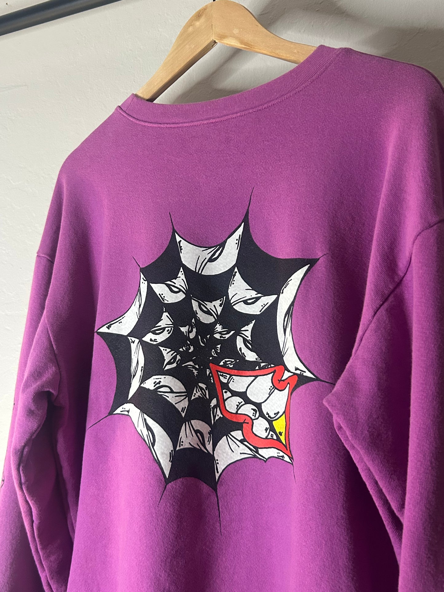 Chrome Hearts Matty Boy Purple Web Crewneck